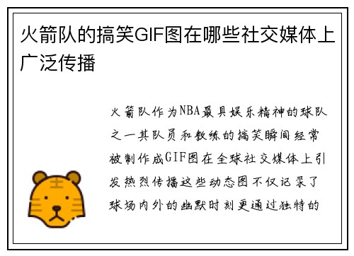 火箭队的搞笑GIF图在哪些社交媒体上广泛传播